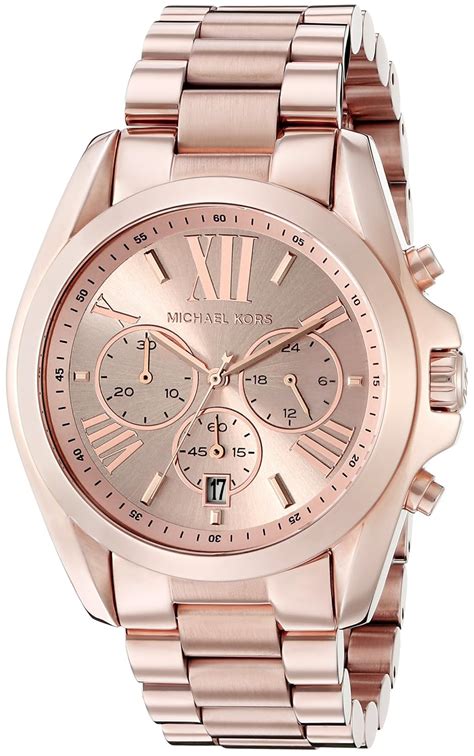 michael kors unisex rose gold watch|Michael Kors bradshaw chronograph.